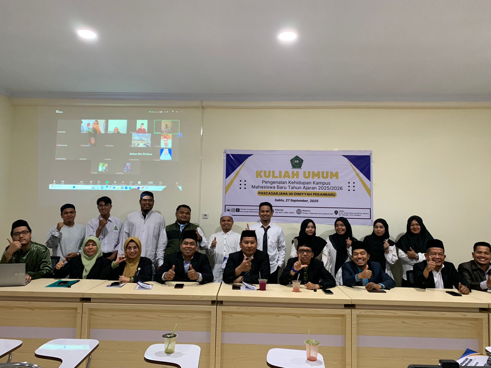 Membentuk Pemimpin Berintegritas: IAI Diniyyah Pekanbaru Gelar Kuliah Umum dan PBAK